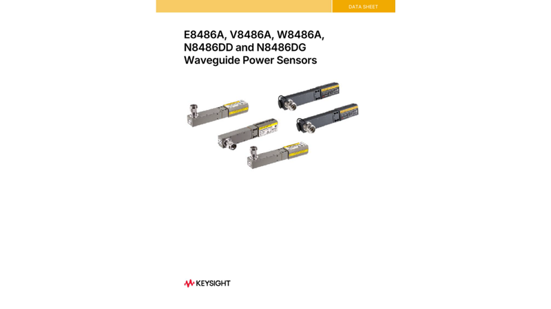 E8486A, V8486A and W8486A Waveguide Power Sensors